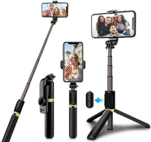 Portable Selfie Stick Tripod with Bluetooth Remote