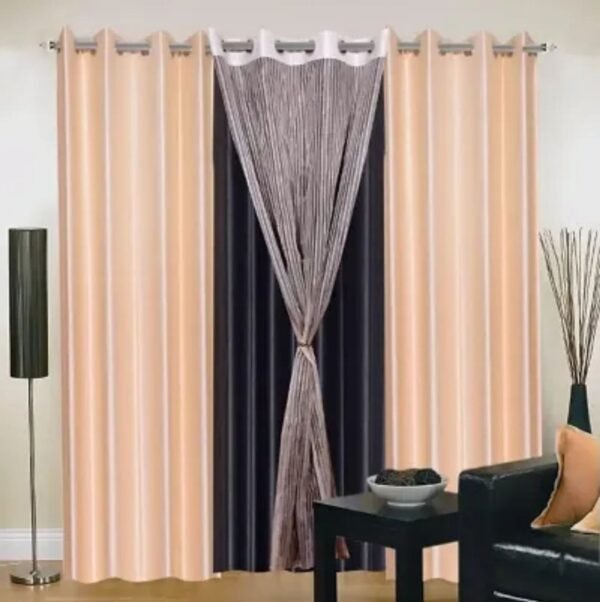 Polyester Door Curtain Pack of 4 Door Curtain 7 Feet